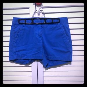 J. Crew Blue Chino’s Shorts Women’s Sz 0